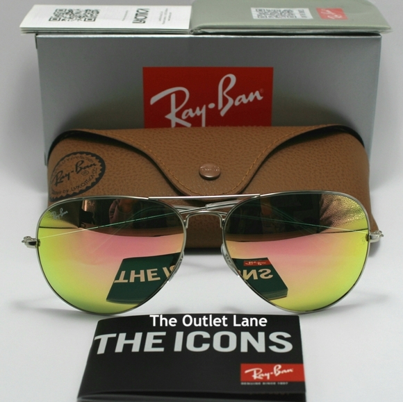 Model Display Ray-Ban Aviator Pink Mirror RB3025 - Picture 1 of 16